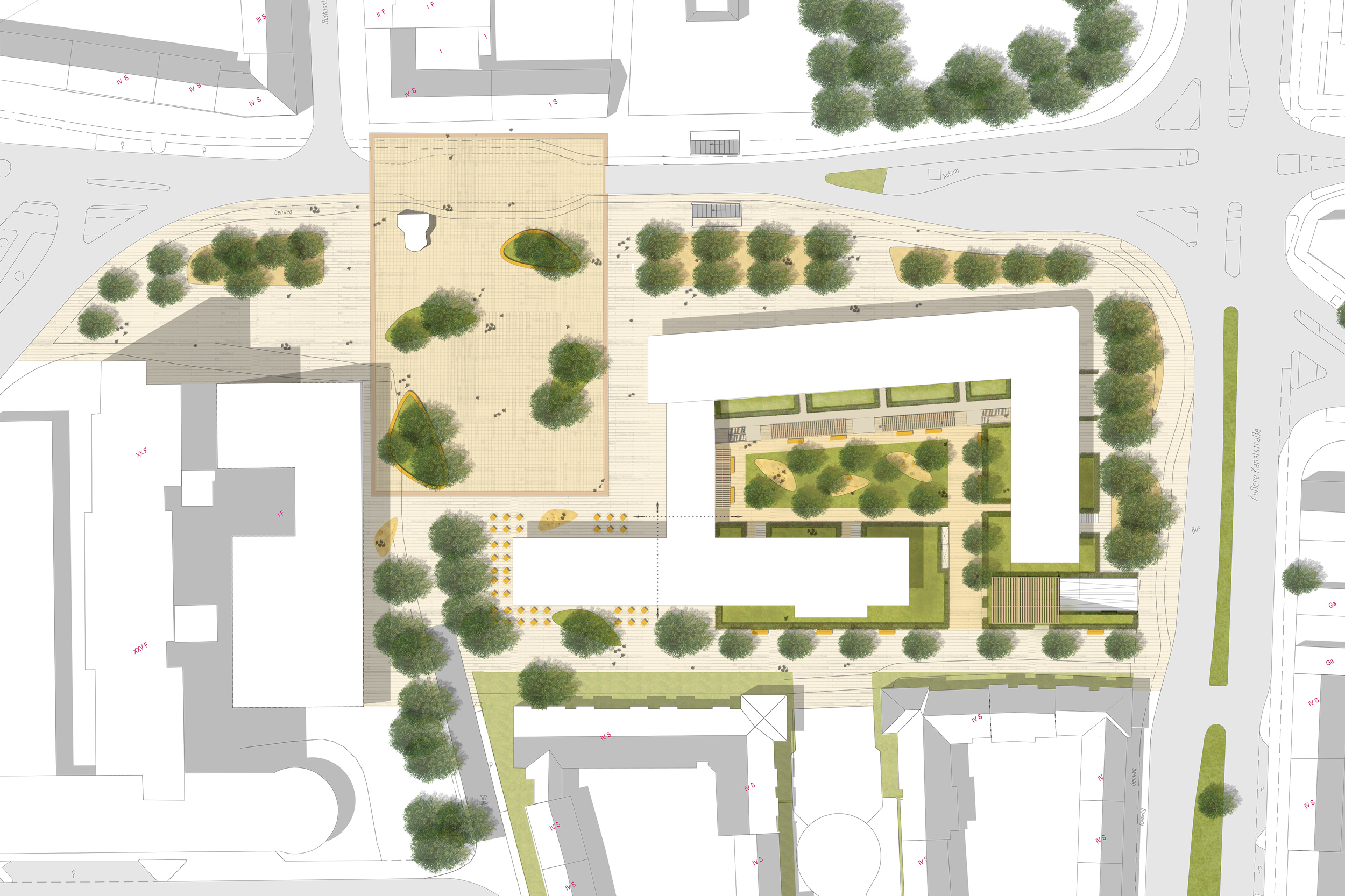 Lageplan Rochusplatz Lageplan